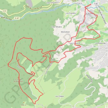 Le Haut de Beaudet - Renaison GPS track, route, trail