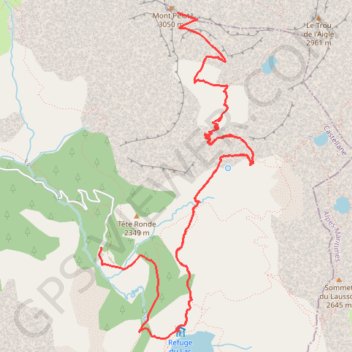 Été 2019-J4b- lac d'Allos- mt Pelat- lac d'Allos- parking Laus GPS track, route, trail