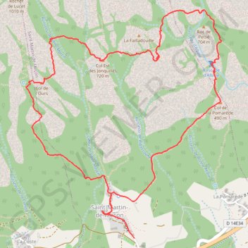 Saint-Martin-de-l'Arçon GPS track, route, trail