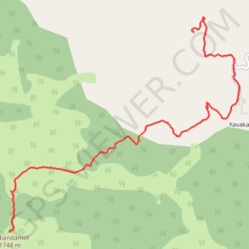 Tadiandamol GPS track, route, trail