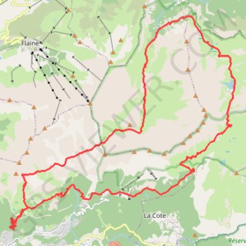 Tour de la Chaîne des Fiz GPS track, route, trail