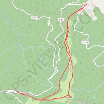 Cap de Carmil - Col de Péguère GPS track, route, trail
