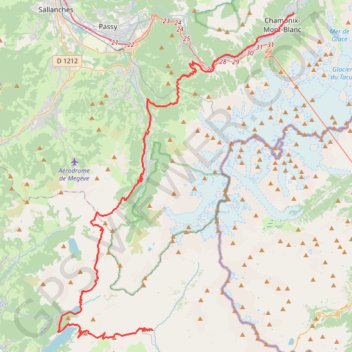 Tour du Mont Blanc - Le Chapieux à Chamonix GPS track, route, trail