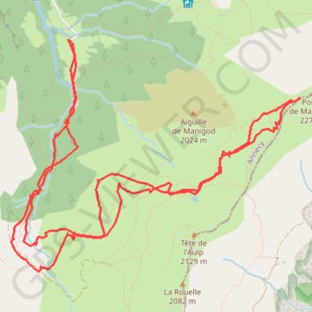 Pointe de la Mandallaz GPS track, route, trail