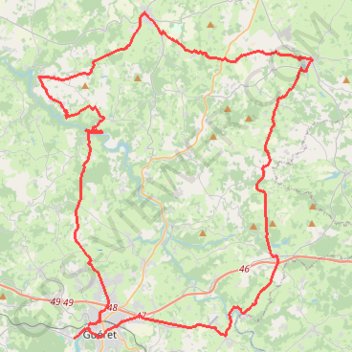 Circuit 4-GuA-ret-Chatelus-Bonnat-Garmin GPS track, route, trail