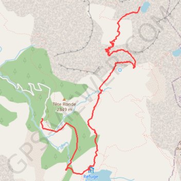 Été 2019-J4-lac d'allos- lac du trou de l'aigle- refuge lac GPS track, route, trail