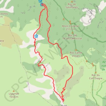 Cami Ramader d'Evol GPS track, route, trail