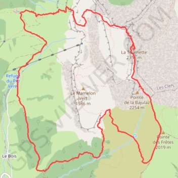 Tournette GPS track, route, trail
