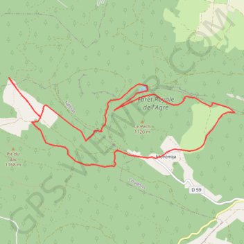 Circuit découverte de Montmija GPS track, route, trail