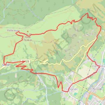 Cap de Pède - Granges de Grascouéou GPS track, route, trail