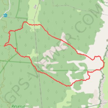 Rochers de la Peyrouse,m GPS track, route, trail
