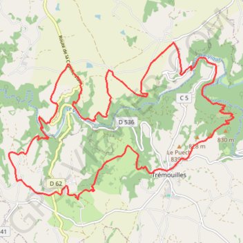 La Capelle Viaur GPS track, route, trail