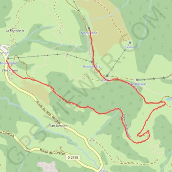 Le Mont-Rond n°4 GPS track, route, trail
