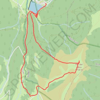 Le Plo Del Naou - Payolle GPS track, route, trail