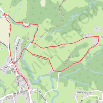 Cassagne-Haraypey-Estourelle GPS track, route, trail