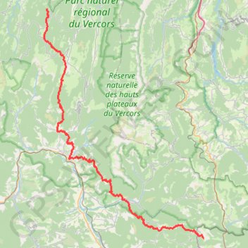 GR95 Randonnée du Col de l'Echarasson (Drôme) à Vaunières (Hautes-Alpes) GPS track, route, trail