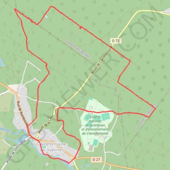 Clairefontaine (78 - Yvelines) GPS track, route, trail