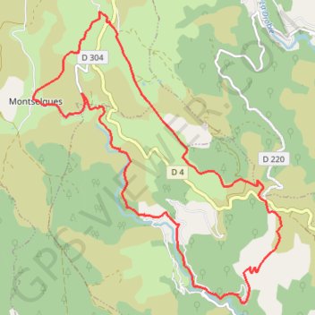 Thines et la voie romaine GPS track, route, trail