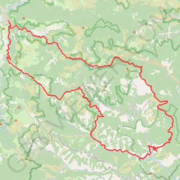 Le col de Jalcreste et la Vallée Française GPS track, route, trail