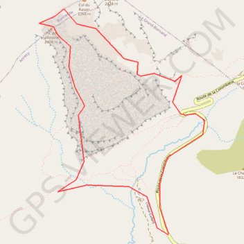 Jallouvre par l'arrete des bouquetins GPS track, route, trail