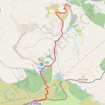 Le sentier de la Rhune GPS track, route, trail