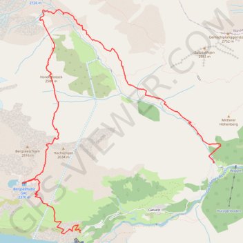 Vallée de Göschenen en Suisse GPS track, route, trail