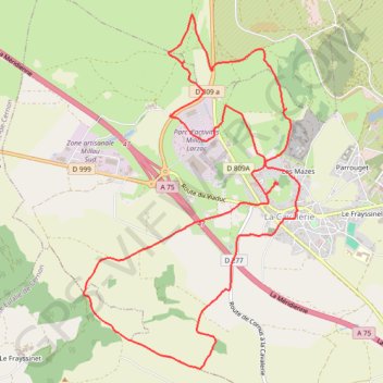 Autour de La Cavalerie (12) GPS track, route, trail