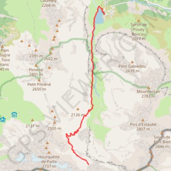 Cirque d'Estaube GPS track, route, trail