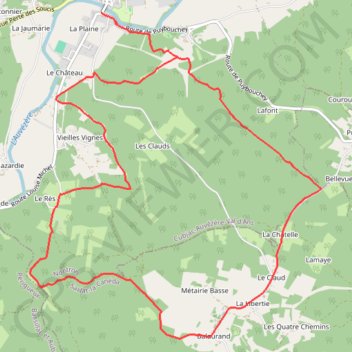 Les 4 paroisses - Cubjac GPS track, route, trail