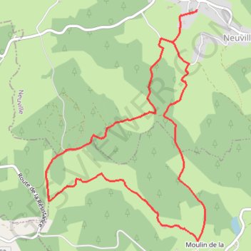 Le Puy Brezou - Neuville - Pays de la Vallée de la Dordogne Corrézienne GPS track, route, trail