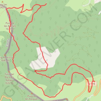 Haut Vallespir - La Chapelle Sainte-Marguerite de Prats-de-Mollo GPS track, route, trail