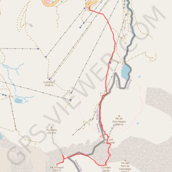 Pic Negre d'Envalira GPS track, route, trail