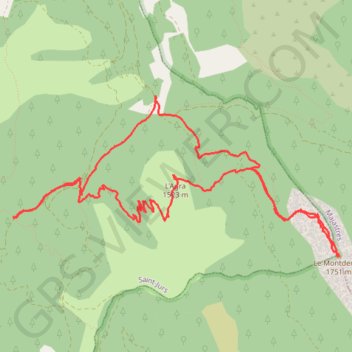 Saint Jurs - le Montdenier GPS track, route, trail