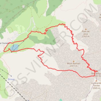 Tête Pelouse GPS track, route, trail