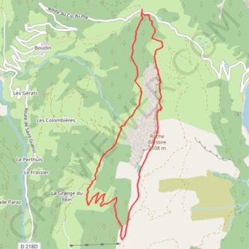 La Roche Parstire GPS track, route, trail