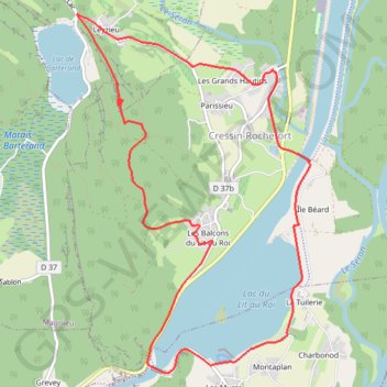 Mont Lézieu GPS track, route, trail