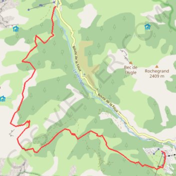 Traversée La Foux d'Allos - Le Seignus d'Allos GPS track, route, trail