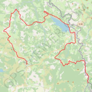 Tour de Margeride. De Châteauneuf-de-Randon à La Bastide-Puylaurent (Lozère) GPS track, route, trail