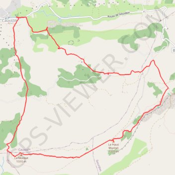 Le plateau de Caussols GPS track, route, trail