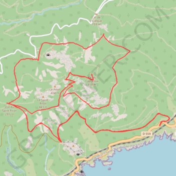 Pic du Cap Roux par le nord GPS track, route, trail