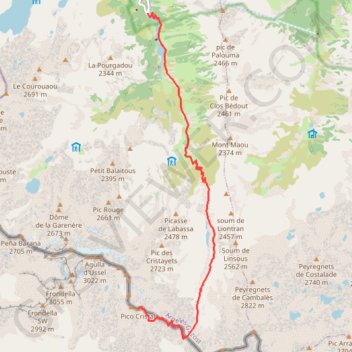 Pic gavizo cristail 2890m GPS track, route, trail