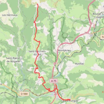 Radal du Trebatut - Banassac GPS track, route, trail