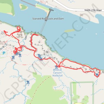 Starved Rock State Park Loop GPS track, route, trail