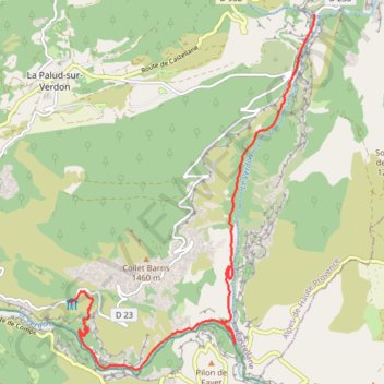 Gorges Verdon Sentier Martel GPS track, route, trail