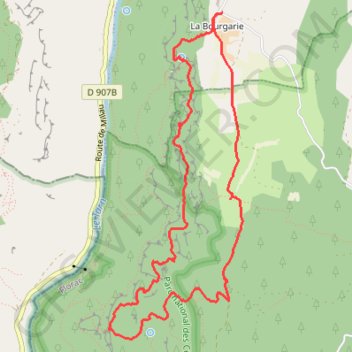 Gorges du Tarn GPS track, route, trail