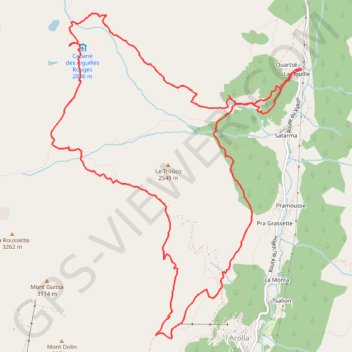 Aiguilles Rouges GPS track, route, trail