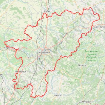 Tour de Charente VTT GPS track, route, trail