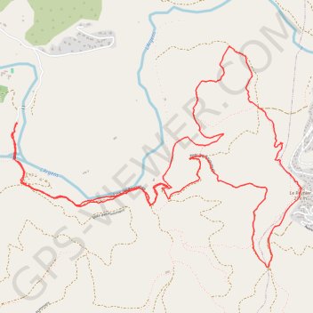 Les Arcs piste de Bauquieres GPS track, route, trail