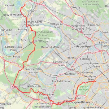 Cergy-Paris (Marly) GPS track, route, trail