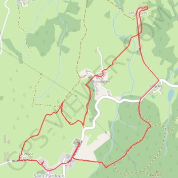 Boucle des Gorces GPS track, route, trail